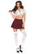 Еротичний костюм школярки Leg Avenue Classic School Girl S/M Red