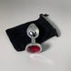 Анальная пробка со стразом Alive Mini Metal Butt Plug M Red (3,4 см) - фото товара