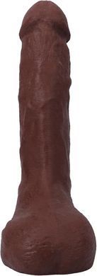 Фалоімітатор з сім'явиверженням Doc Johnson The Realistic Cock ULTRASKYN Squirting 9,5 Inch Chocolate - фото