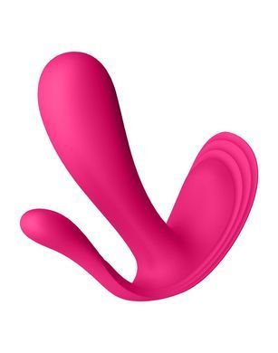 Смарт-вібратор у трусики потрійний Satisfyer Top Secret+ Pink - фото