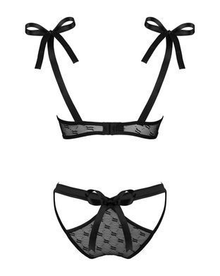 Эротический комплект Obsessive Obsessivia 2-pcs set black S/M - фото
