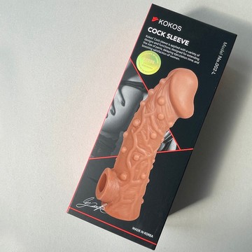 Насадка на пеніс з отвором для мошонки Kokos CS 002-L - фото