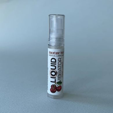 Смазка с эффектом вибрации Amoreane Med Liquid Vibrator Cherry 10мл - фото