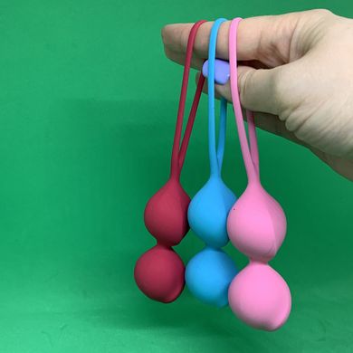 Набор вагинальных шариков Satisfyer balls C02 double (3 шт) - фото