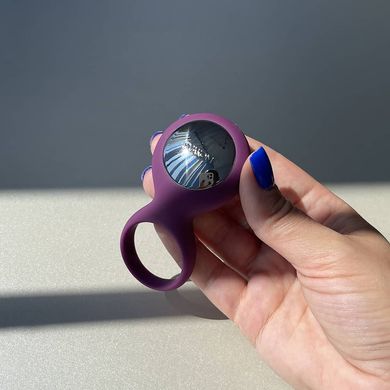 Svakom Tyler - эрекционное кольцо с вибрацией фиолетовое - фото