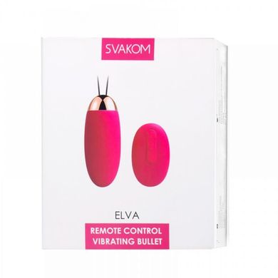 Svakom Elva - виброяйцо с пультом управления розовое - фото