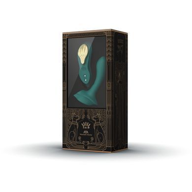 Zalo AYA Turquoise Green - смарт вібратор-бабочка у трусики подвійний - фото