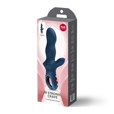 Пульсатор з вібрацією Fun Factory Bi Stronic Crave Nightblue синій - фото