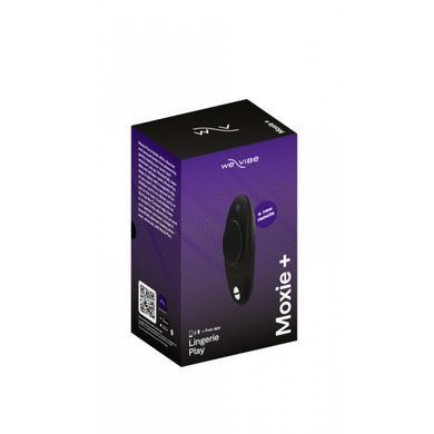 WE-VIBE Moxie+ Black  смарт-вібратор у трусики чорний - фото