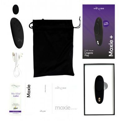 WE-VIBE Moxie+ Black  смарт-вібратор у трусики чорний - фото