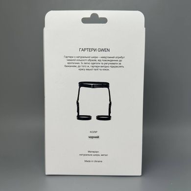Гартери на ноги з натуральної шкіри Art of Sex Gwen XS-2XL чорні
