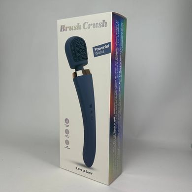 Вибромассажер с щеточкой Love to Love Brush Crush Midnight Indigo - фото