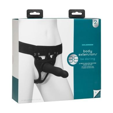 Страпон Doc Johnson Body Extensions BE Daring (длина 17,8 см; диаметр 4,45 см) - фото