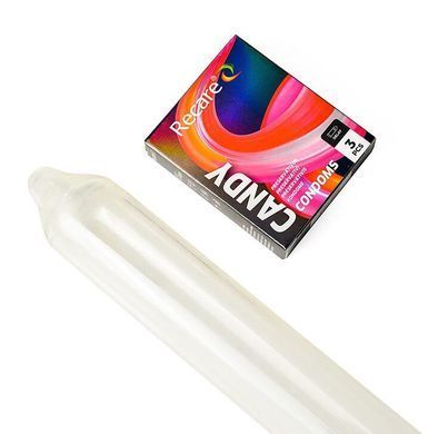 Презервативы пролонгирующие с ароматом конфет Recare Holographic Delay Candy Condoms 3 шт. - фото