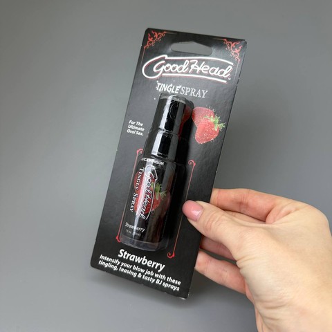 Спрей для минета клубника Doc Johnson GoodHead Tingle Spray 29 мл - фото