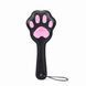 Падл БДСМ котяча лапка Liebe Seele Round Paddle Black/Pink рожевий - фото товару