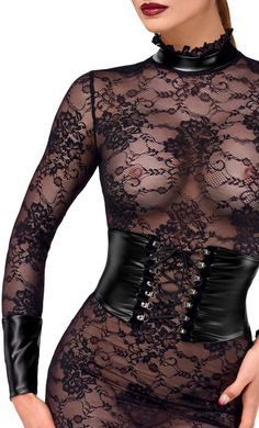 Платье Noir Handmade F375 Noirelle Lace Corset Midi dress XS