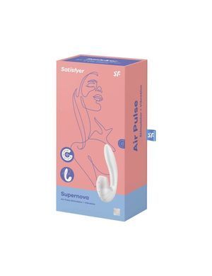 Satisfyer Supernova White &ndash; вакуумний вібратор білий - фото