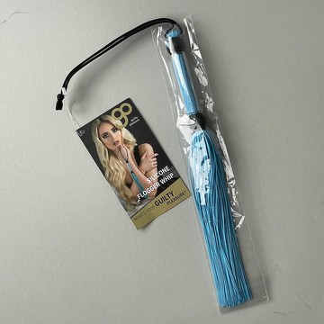 Флоггер Guilty Pleasure Silicone Flogger Whip Blue - фото