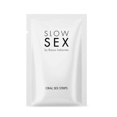 Смужки для орального сексу Bijoux Indiscrets SLOW SEX - Oral sex strips (срок 02.2023) - фото