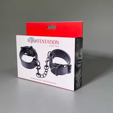Наручники Fetish Tentation Adjustable Handcuffs Black чорні
