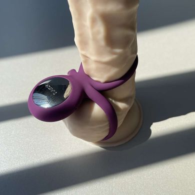 SVAKOM Tammy - подвійне ерекційне кільце з вібрацією фіолетове - фото