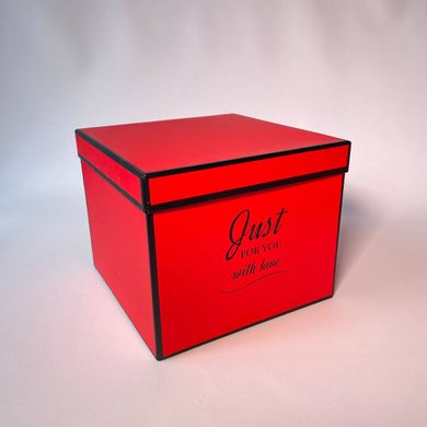 Подарункова коробка Just for you червона, M - фото