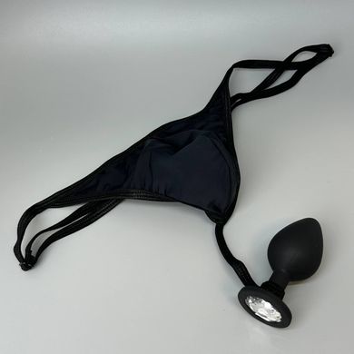 Трусы мужские с силиконовой анальной пробкой M Art of Sex Sexy Panties plug size M Black XS-2XL - фото