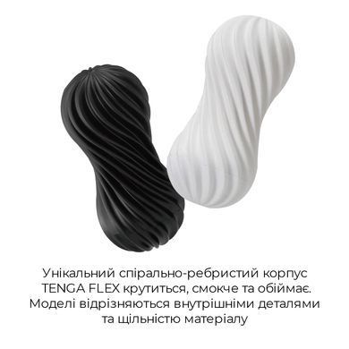 Мастурбатор Tenga FLEX silky white білий - фото