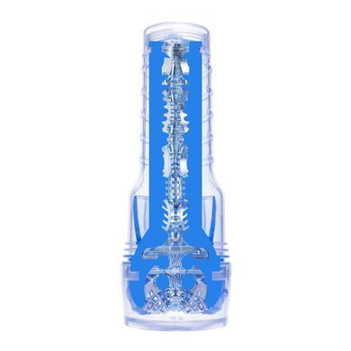 Прозорий мастурбатор Fleshlight Turbo Blue Ice core - фото