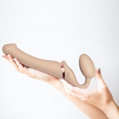 Страпон безременной с вибрацией Strap-On-Me Vibrating Flesh M - фото