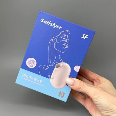 Вакуумний кліторальний стимулятор Satisfyer Pro To Go 2 Beige - фото