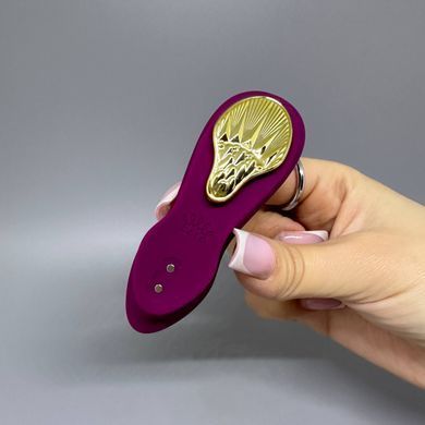 Zalo AYA Velvet Purple - смарт вибратор-бабочка в трусики двойной - фото