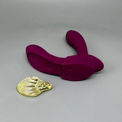 Zalo AYA Velvet Purple - смарт вибратор-бабочка в трусики двойной - фото