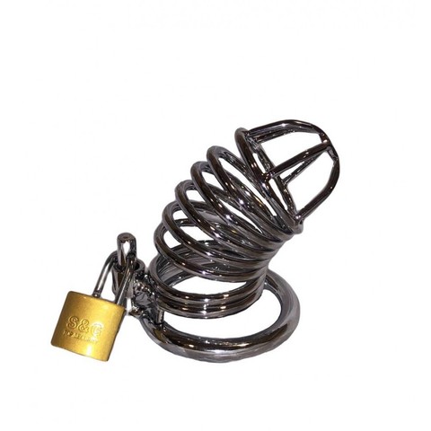 Металлический мужской пояс верности Loveshop Runyu Chastity cage