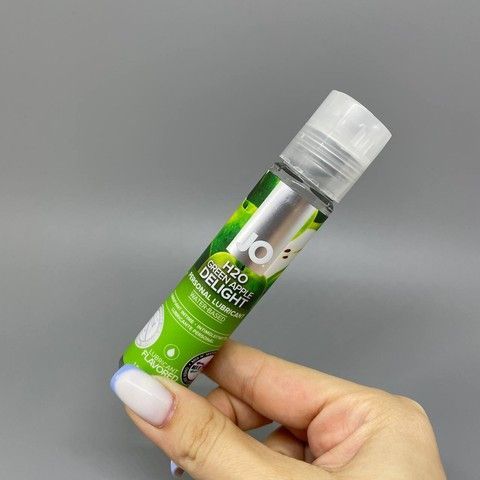 System JO H2O смазка для орального секса со вкусом зеленого яблока 30 мл - фото