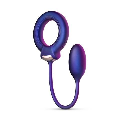 Ерекційне віброкільце з віброяйцем Hueman Eclipse Anal Vibrator - фото
