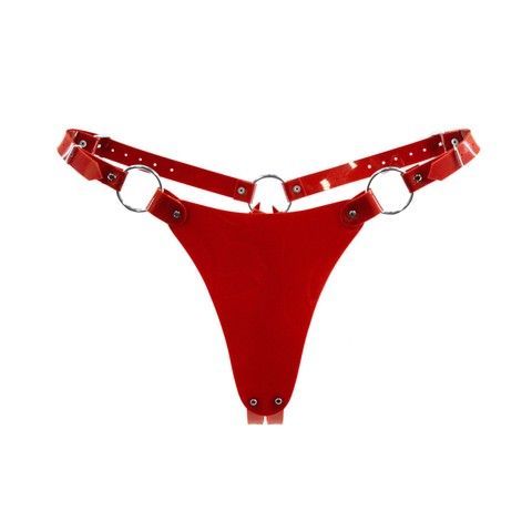 Трусики з ПВХ Feral Feelings String Bikini Red