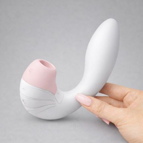 Satisfyer Supernova White &ndash; вакуумний вібратор білий - фото