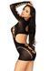 Еротична сукня Leg Avenue Long sleeve cut out mini dress One size Black