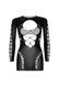 Еротична сукня Leg Avenue Long sleeve cut out mini dress One size Black