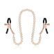 Зажимы для сосков с цепочкой Rosy Gold Nipple Clamps Pearls - фото товара