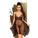 Сорочка бэби-долл с ажурным бра Penthouse Naughty Doll Black M/L