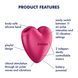 Satisfyer Cutie Heart Battery Series - вакуумний кліторальний стимулятор (м'яте паковання) - фото товару