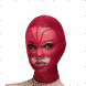 Маска сердце с 3 прорезями Feral Feelings Hearts Mask Red/Red