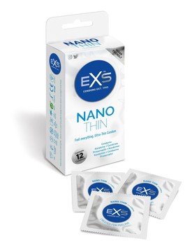 Презервативы ультратонкие EXS Nano Thin VEGAN (12 шт) - фото