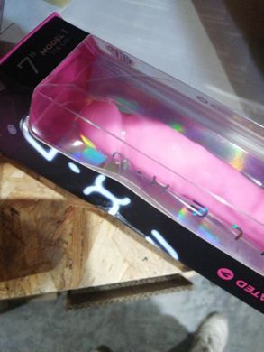 Фалоімітатор, що світиться, SilexD Johnny Pink Glow in the dark (17,6 см) (пом'ята упаковка) - фото