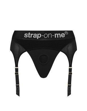Труси для страпона з підв'язками для панчіх Strap-On-Me REBEL HARNESS XS (пом'ята упаковка) - фото