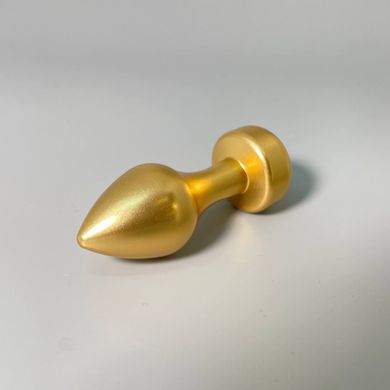 Золота анальна пробка з камінчиком Pipedream FF (2,8 см) - фото