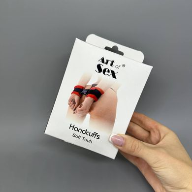 Наручники Art of Sex Handcuffs Soft Touch красные